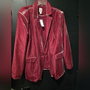 Elegant Velvet Women's Jacket - Maeve Blazer Nwt XL Anthropologie